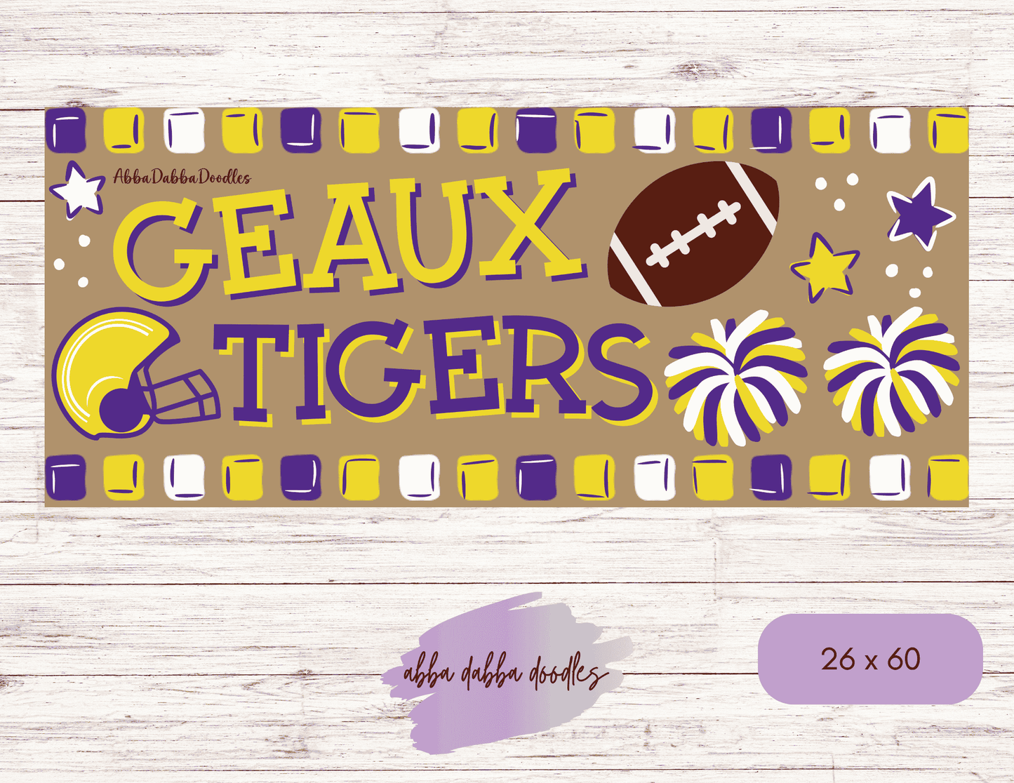 Purple & Gold - Premade Banner