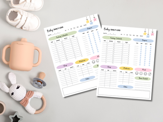Baby Daily Log - Instant Download