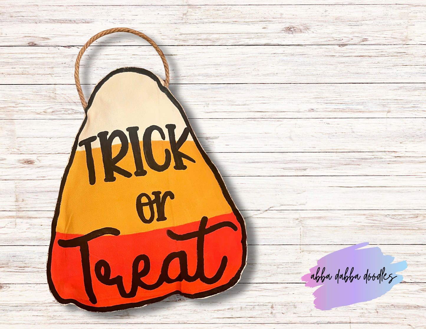 Candy Corn Halloween Door Hanger