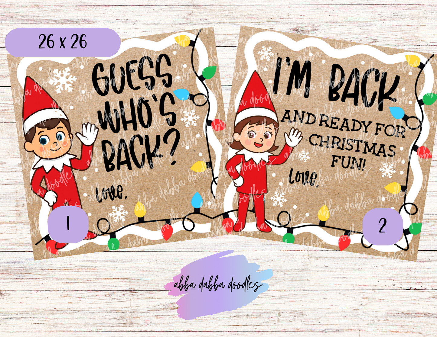 Christmas Elf Banners