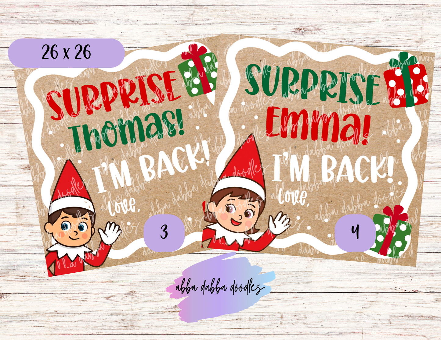 Christmas Elf Banners
