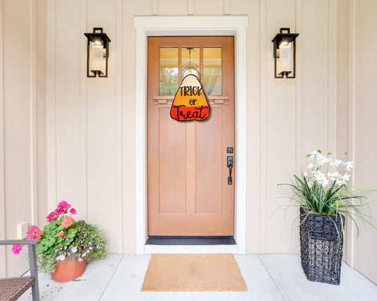 Candy Corn Halloween Door Hanger