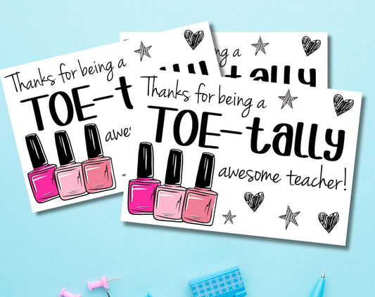 Teacher Gift Card Tag - Instant Download
